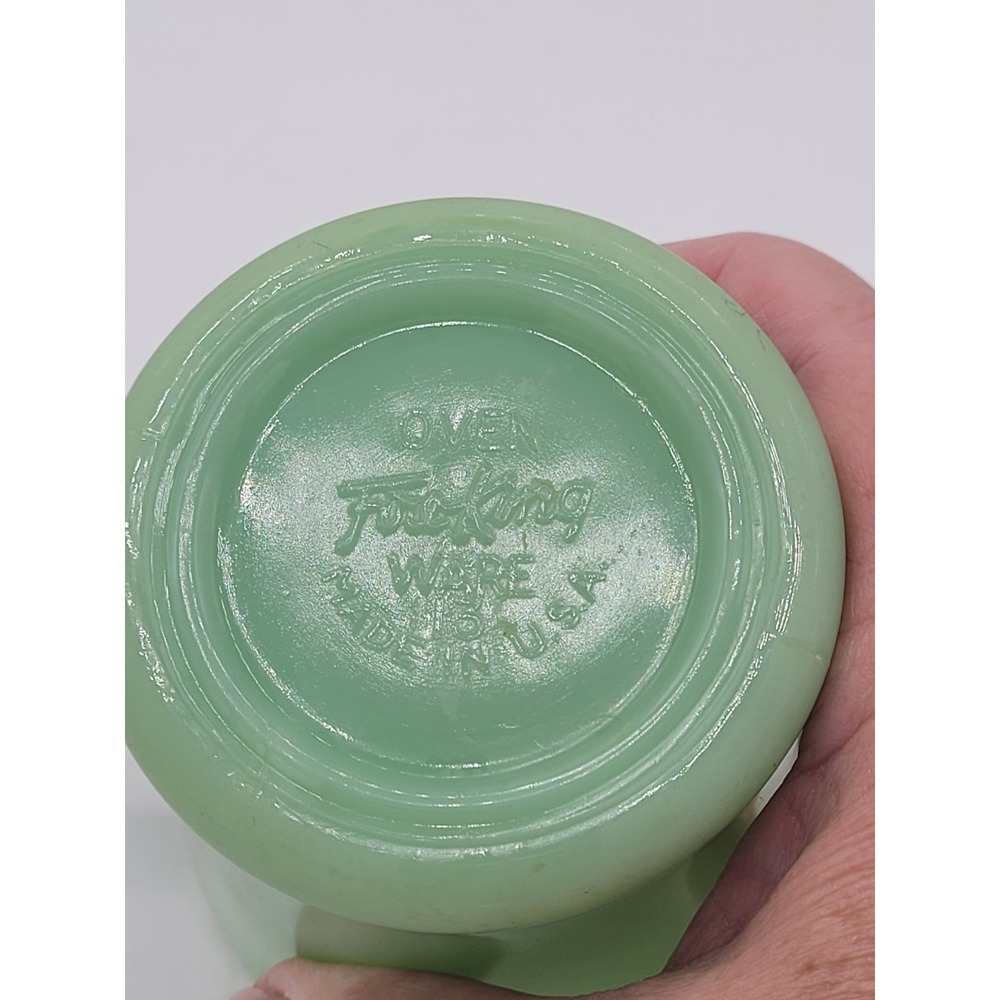 Single Vintage Fire King Jadeite Coffee Mug D Handle - Picture 6 of 6